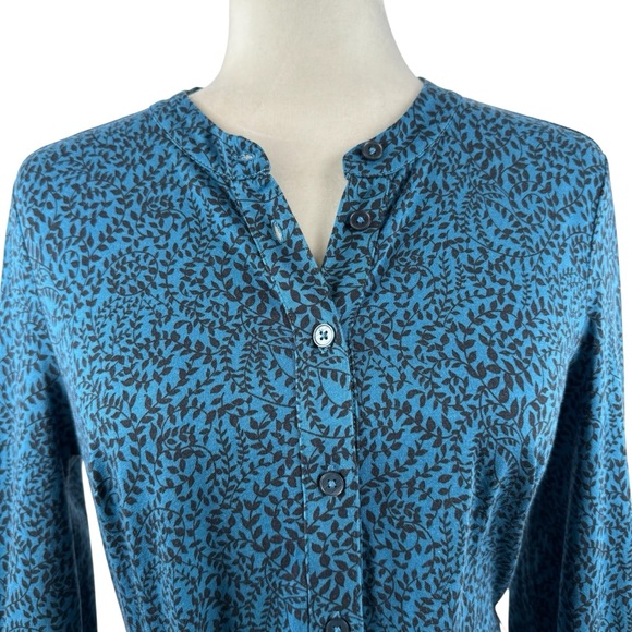 Boden Teal Printed Long-Sleeve Midi Dress - Picture 3 of 15